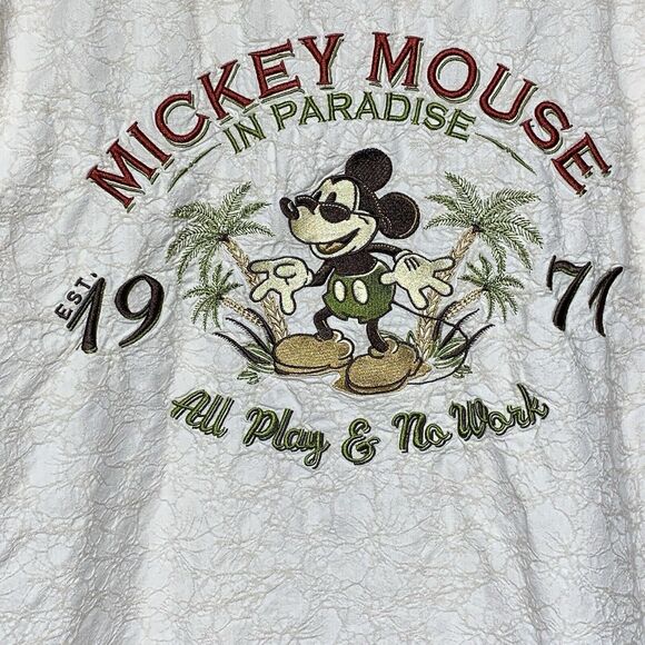 Walt Disney World Mickey Mouse in Paradise All Play And No Work Shirt (XXXL) - Picture 5 of 6